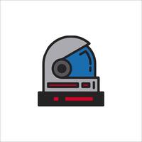 A robot head icon on a white background vector