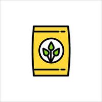 A bag of tea with a leaf on it vector