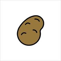 A potato icon on a white background vector