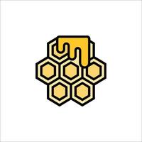 A honeycomb with a honeycomb on it vector