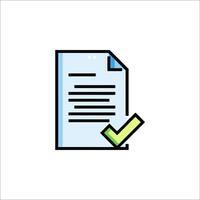 Check mark icon vector