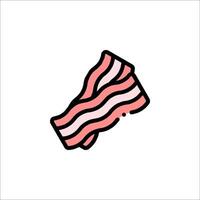 Bacon icon illustration vector