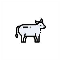 A cow icon on a white background vector
