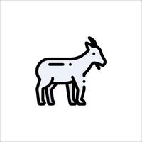 Goat icon on white background vector
