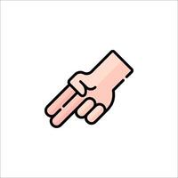 A hand pointing up with a finger on it vector