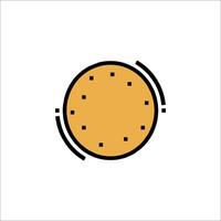 A cookie icon on a white background vector