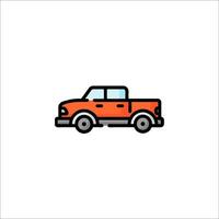 A truck icon on a white background vector