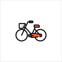 A bicycle icon on a white background vector