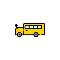 A school bus icon on a white background vector