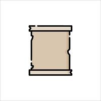 A scroll icon on a white background vector