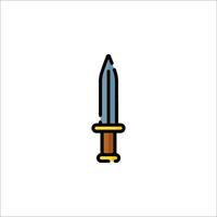 A knife icon on a white background vector