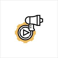 A player icon on a white background vector