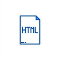 Html file icon vector