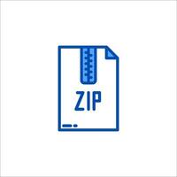 Zip file icon illustration vector