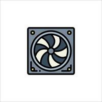A fan icon on a white background vector