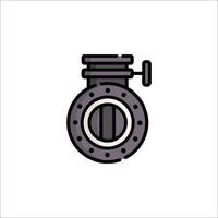 A valve icon on a white background vector