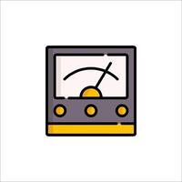 An icon of a meter on a white background vector