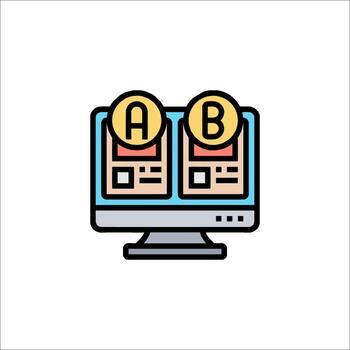 un computadora con dos monedas en eso y un si vector