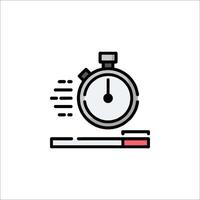 A stopwatch icon on a white background vector