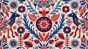 Scandinavian Seamless Pattern Design Inspired by Nordic Minimalism Geometric Style vector