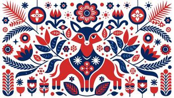 Scandinavian Seamless Pattern Design Inspired by Nordic Minimalism Geometric vector
