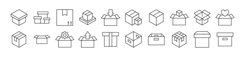 Box as Post and Delivery Collection vector