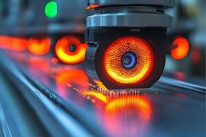 Automated Production Line with Advanced Robotic System for Industrial Efficiency photo
