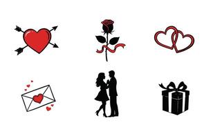 Minimalistic Love Symbols for Special Occasions vector