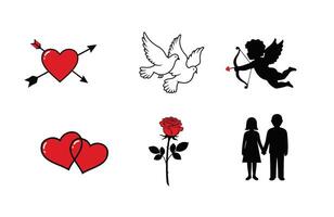 Valentine's Day Celebration Heart Graphics vector