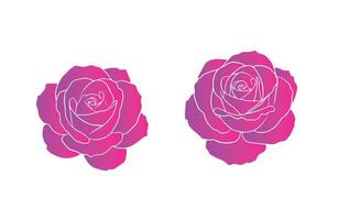 Artistic Gradient Roses for Unique Projects vector