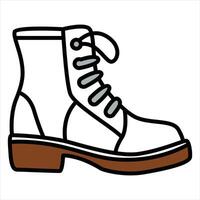 Hand Drawing of Casual Foot with Relaxed and Minimalist Details vector