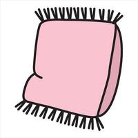 Pillow with Soft and Cozy Details vector