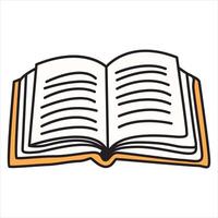 Hand Drawing of Book with Elegant and Detailed Features vector