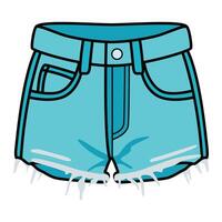 Hand Drawing of Shorts with Casual and Comfortable Style vector