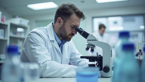 scientists are working in the lab photo