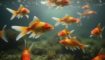 Group of goldfish photo