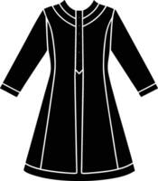Minimalist Tunic Silhouette Illustration for Apparel vector