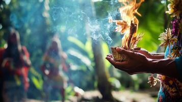 Ayahuasca compilation lifestyles. Shamanic meditation photo