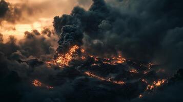 Volcanic eruption explodes photo