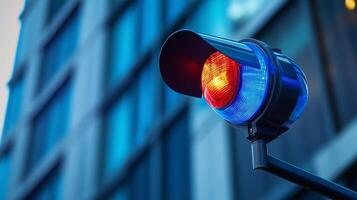 emergency public warning siren. activated concepts photo