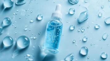 A serum bottle with pipette photo