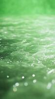 Green Ice Texture in Soft Focus Creating Abstract Pattern with Shimmering Light and Subtle Snow Effect for Winter-Themed Background or Nature Concept Design and Visual Presentations photo