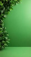 Green Screen Studio Tour Behind the Scenes with Lush Foliage Decor Perfect for Production and Nature Themes photo