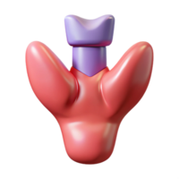 3D Abstract Purple and Red Object png