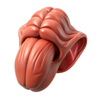 Abstract 3D Render of a Curved Object png