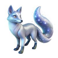 3d render do uma espumante ártico Raposa png