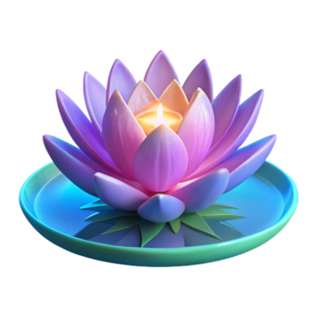 sereno loto vela resplandor png