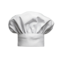 White Chef Hat on White Background on transparent background. png