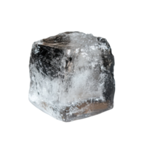Ice Cube on White Background on transparent background. png