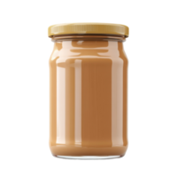 Creamy Peanut Butter Jar on transparent background. png